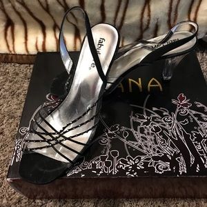 Women’s Fabulaire Clear Black Shoes 10